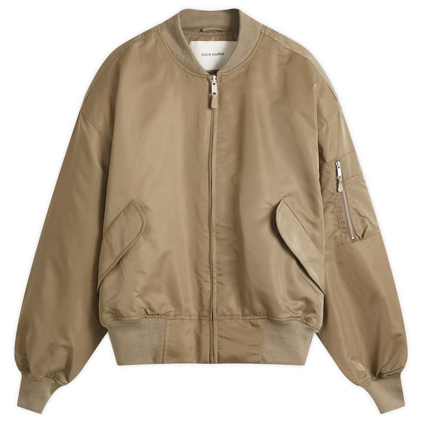 Bomberjacka Entire Studios Entire Studios Broad Bomber Jacket, Size Large Beige | ES2540SC