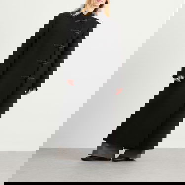 Rockar Róhe Mandarin Wool Coat Svart | 417-10-064, 2