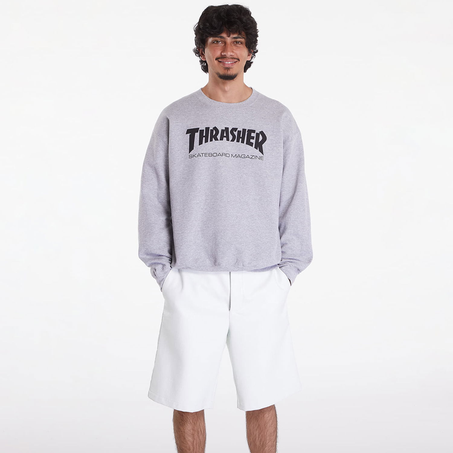Sweatshirt Thrasher Skate Mag Crewneck Grå | 017839, 0