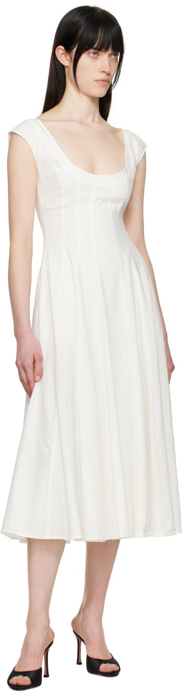 Klä GUIZIO Guizio Leila Midi Dress Vit | P24404W085, 3