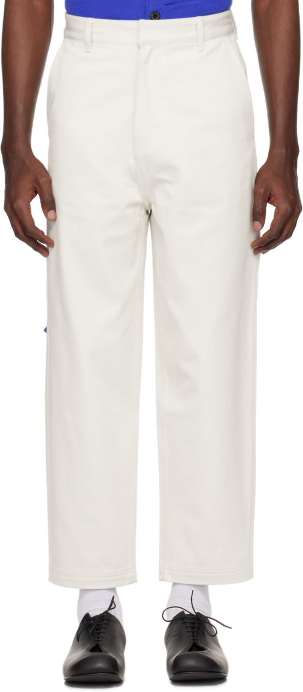 Byxor ADER ERROR Patch Trousers Vit | BMSGFYBT0101IV, 0