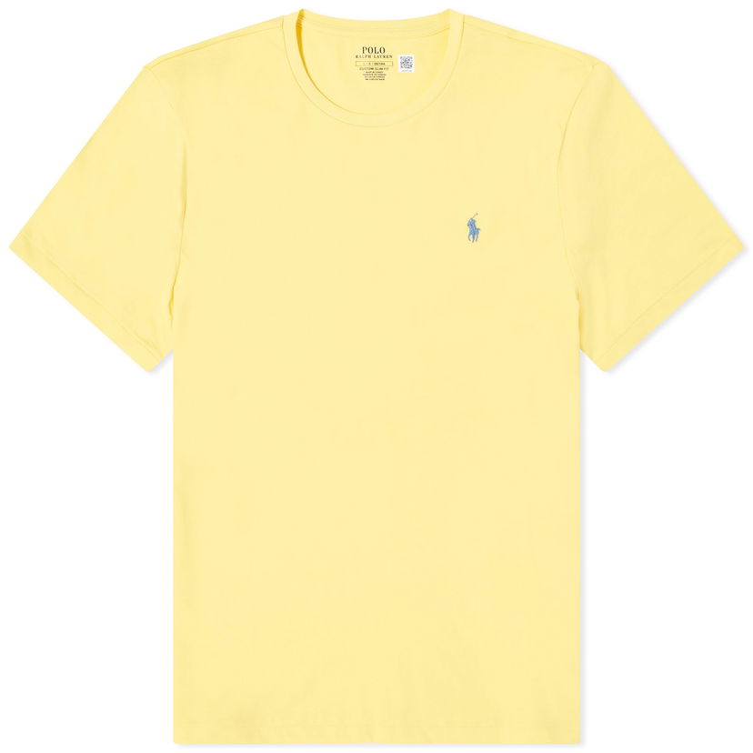 Polotröja Polo by Ralph Lauren Custom Fit T-Shirt Gul | 710671438358