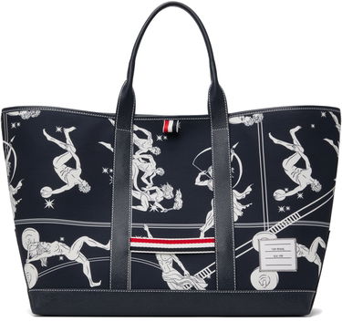 Tygpåse Thom Browne Thom Browne Olympic Constellation Medium Tool Tote Mörkblå | MAG389A-F0891, 0