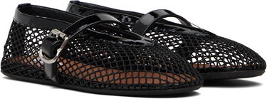 Kläder Alaïa ALAÏA Fishnet Ballerina Flats Vit | AA3A029TK007, 3
