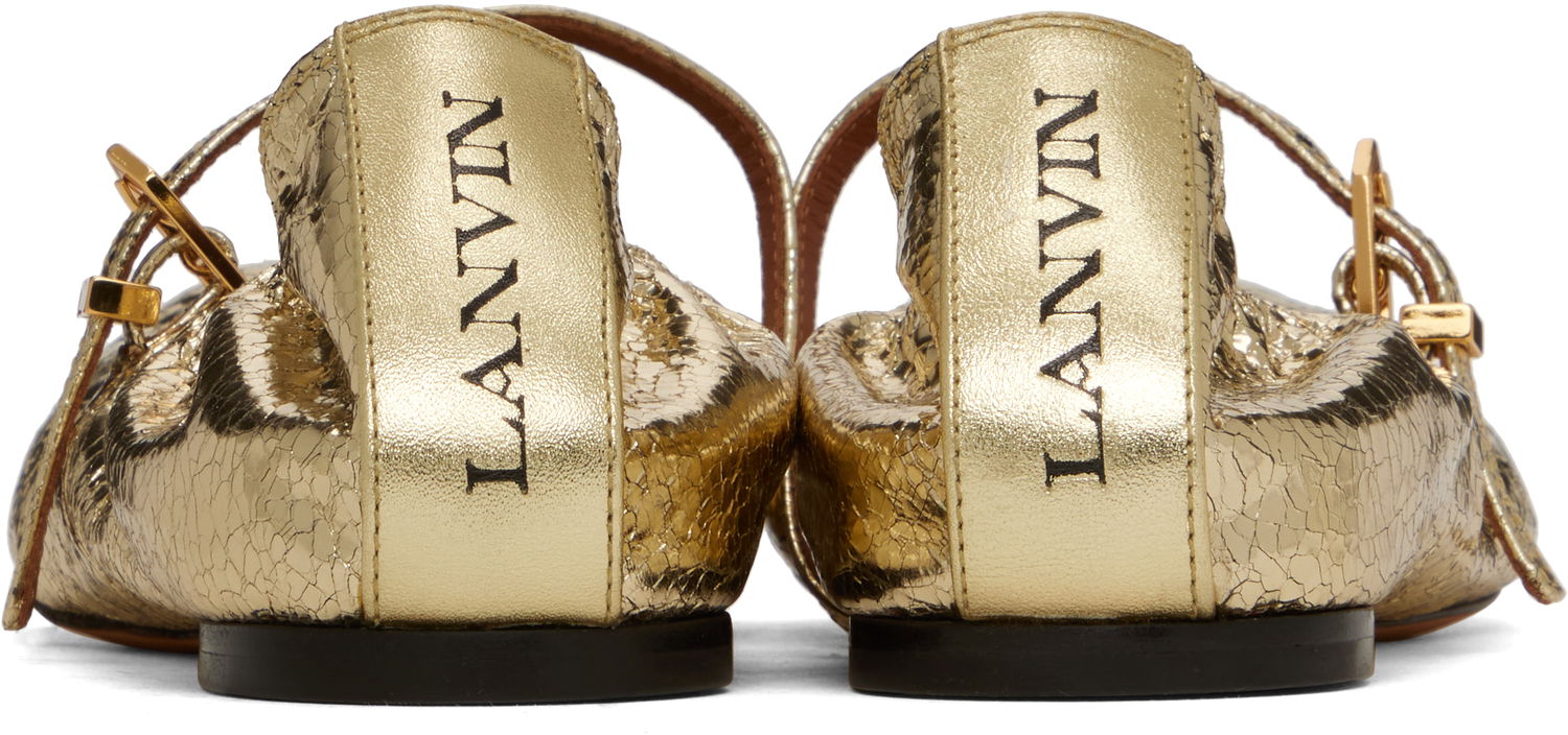 Sneakers och skor LANVIN Mary Jane Ballerina Flats Metallisk | FW-BAMB05-CRCA-H24, 1