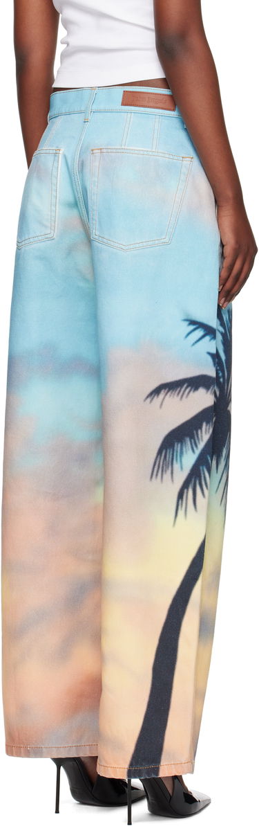Jeans Palm Angels Palm Angels Sunrise Palm Baggy Jeans Flerfärgad | PWYB040S25DEN0018410, 2