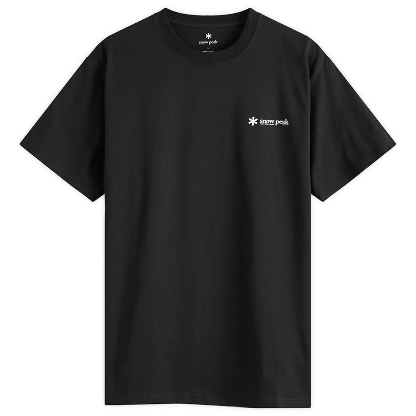 T-shirt Snow Peak Logo Graphic T-Shirt, Size L Svart | TS-25SU101-BK
