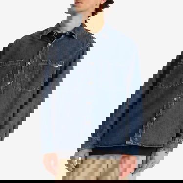 Skjorta Polar Skate Co. Polar Skate Co. Mike Denim Shirt, Size Large Blå | PSC-SU25-5-WBL, 2