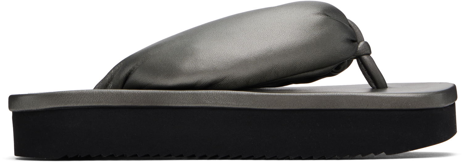 Skovård Rick Owens Rick Owens Hollywood Lambskin Flip-Flops Grå | RP01E7811 LLPM, 0