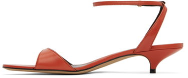 Klä The Row The Row Vika Ankle Strap Kitten Heel Sandals Röd | F1583-SL1, 2