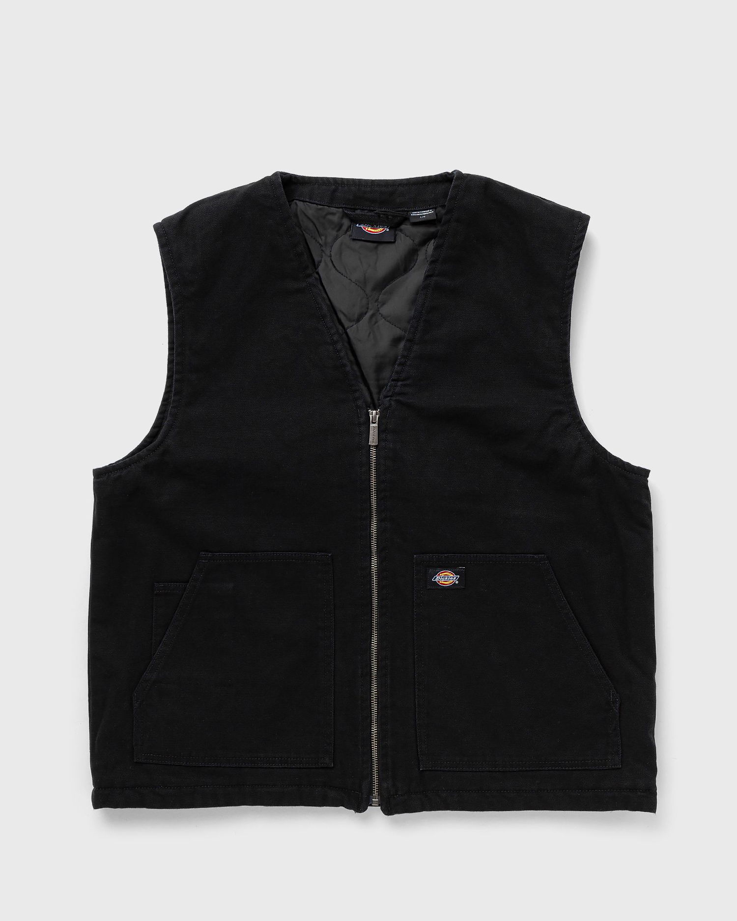 Kläder och accessoarer Dickies Duck Canvas Gilet Man Desert Sand Size XS Svart | 0A4YQK, 1