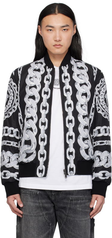 Bomberjacka Versace Versace Medusa Chains Reversible Bomber Jacket Svart | 1018824_1A13441, 0