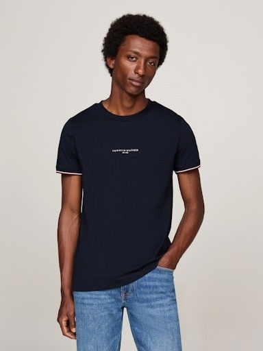 T-shirt Tommy Hilfiger S/S T-Shirt Svart | MW0MW32584DW5
