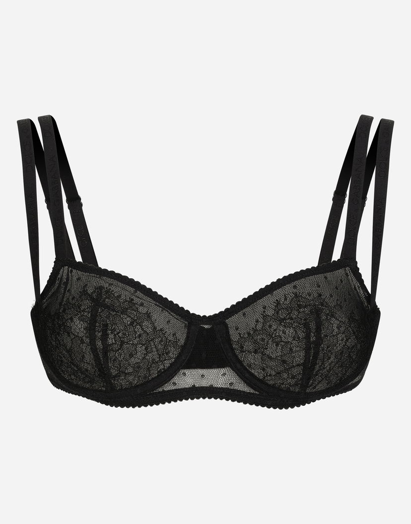 Behå Dolce & Gabbana Dolce & Gabbana Lace Underwire Bra Svart | O1C59TONO73N0000