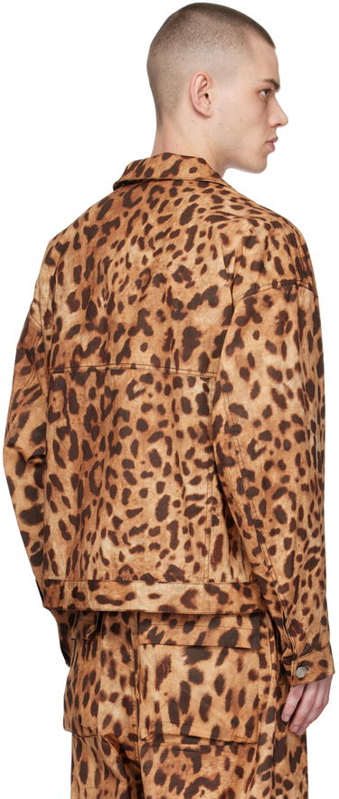 Jacka We11done We11done Allover Print Jacket Brun | WD-JK1-23-245-U-BR, 2