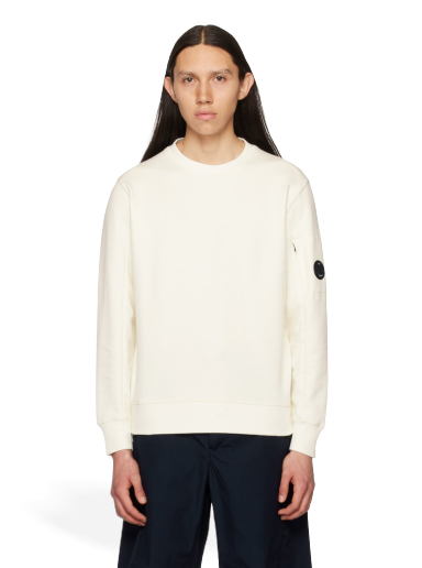 Sweatshirt C.P. Company Lens Sweatshirt Vit | 14CMSS022A-005086W