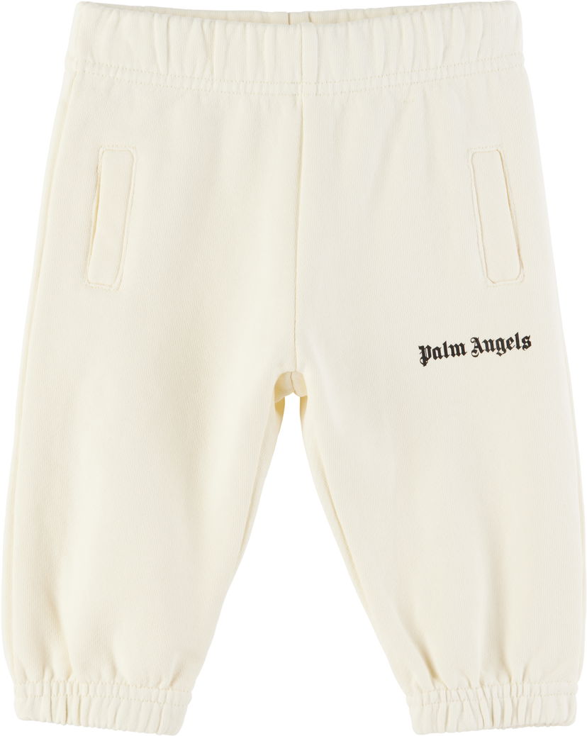 Träningsbyxor Palm Angels Palm Angels Logo Sweatpants Beige | PGXD002S25FLE0010410