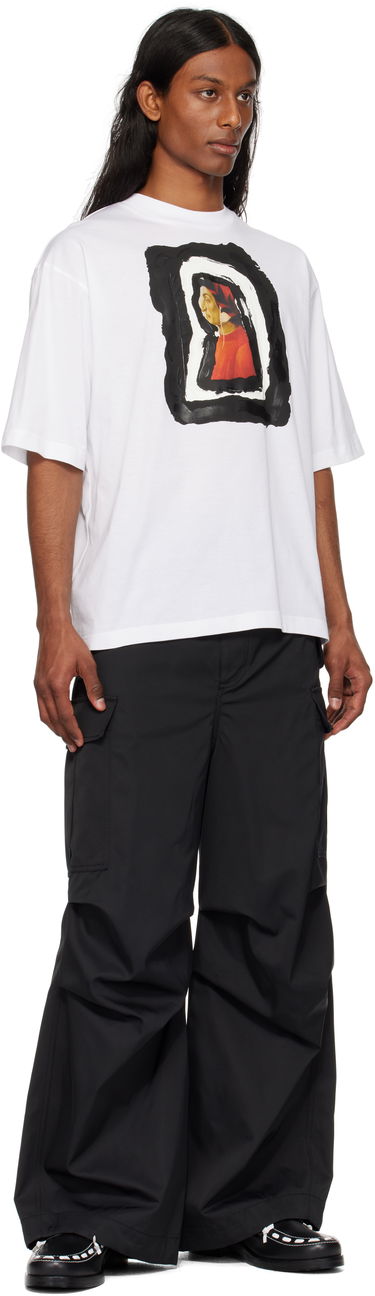 T-shirt Marni Marni Dante Print Cotton T-Shirt Vit | HUMU0223NP USCX68, 3