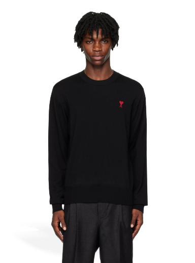 Sweater AMI Sweater Svart | BFHKS111.KN0025