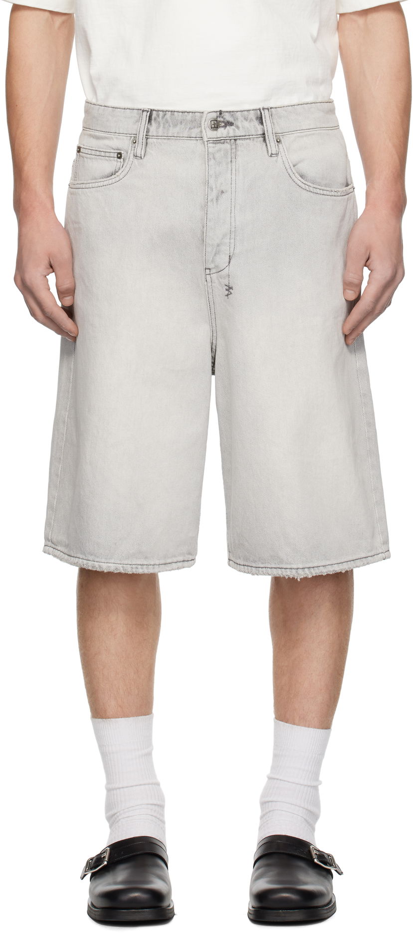 Shorts Ksubi Ksubi MAXX Snow Denim Shorts Grå | MPS25WA005