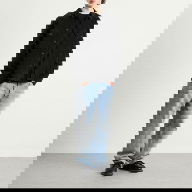 Skjorta C.P. Company Corduroy Overshirt Svart | 19CMOS072A-006410O-999, 4