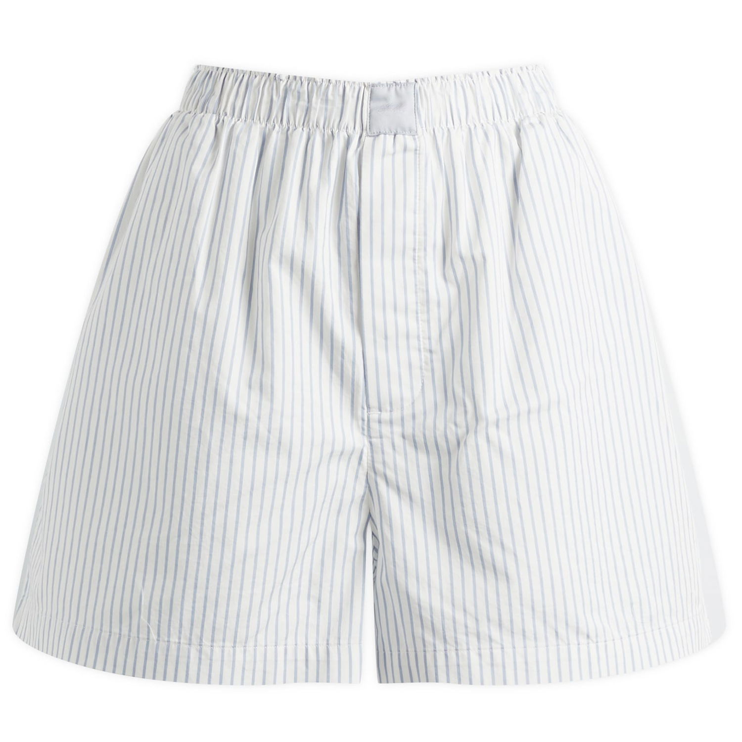 Boxare SKIMS SKIMS Cotton Poplin Shorts, Size Large Blå | SH-SHO-8424W-ZENBLUESTRIPE, 0