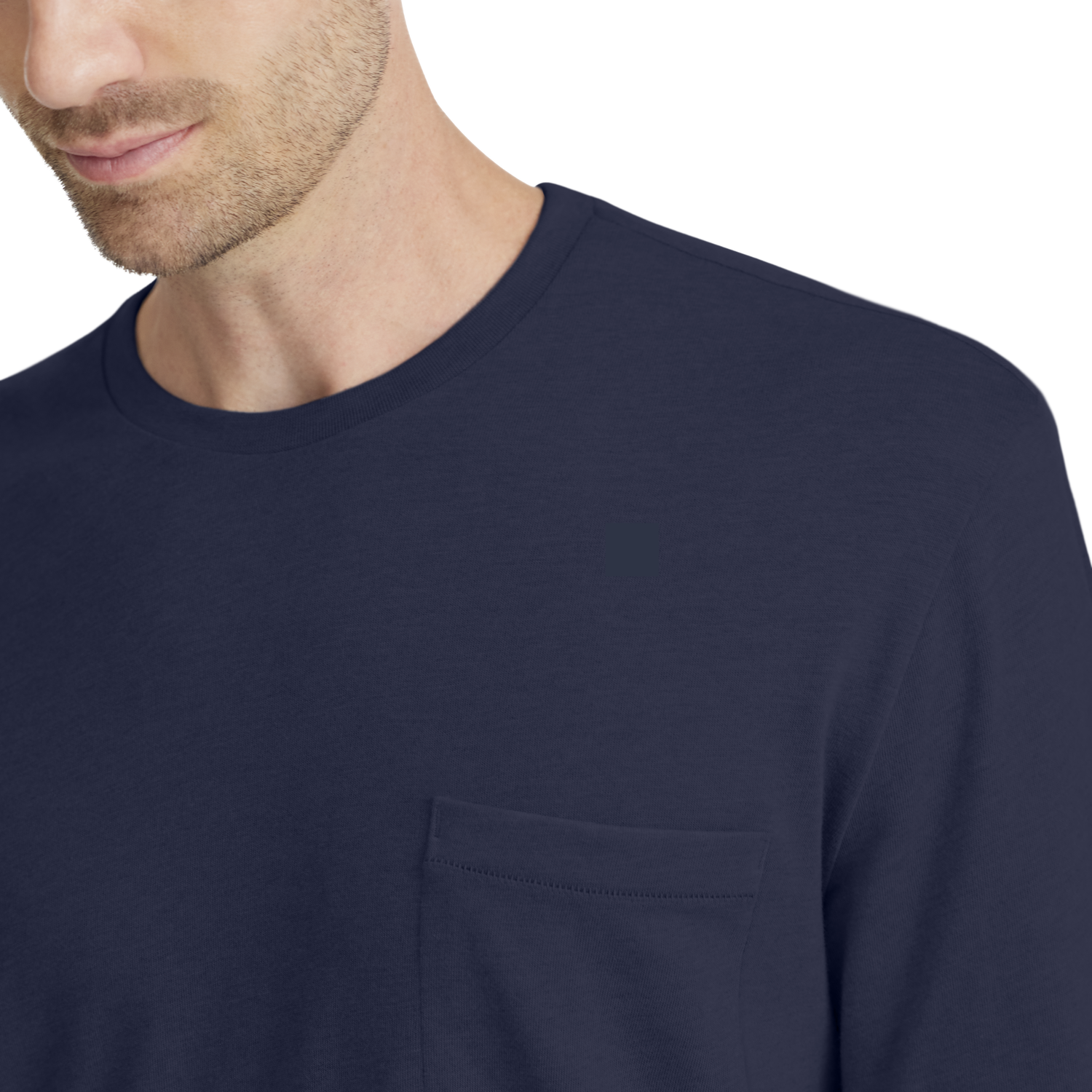 T-shirt Allbirds Merino Long Sleeve Tee Small Mörkblå | A12110M, 1