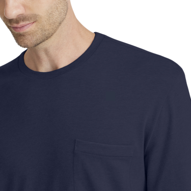 T-shirt Allbirds Merino Long Sleeve Tee Small Mörkblå | A12110M, 1
