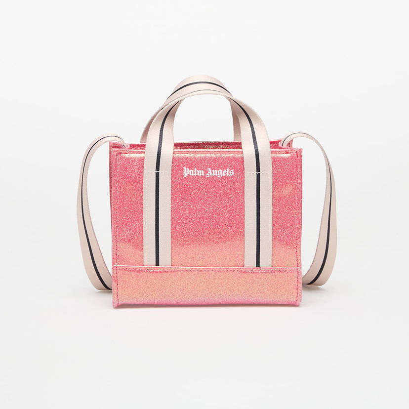 Tygpåse Palm Angels Palm Angels Glitter Mini Tote Bag Rosa | PGNA003S25FAB0023003