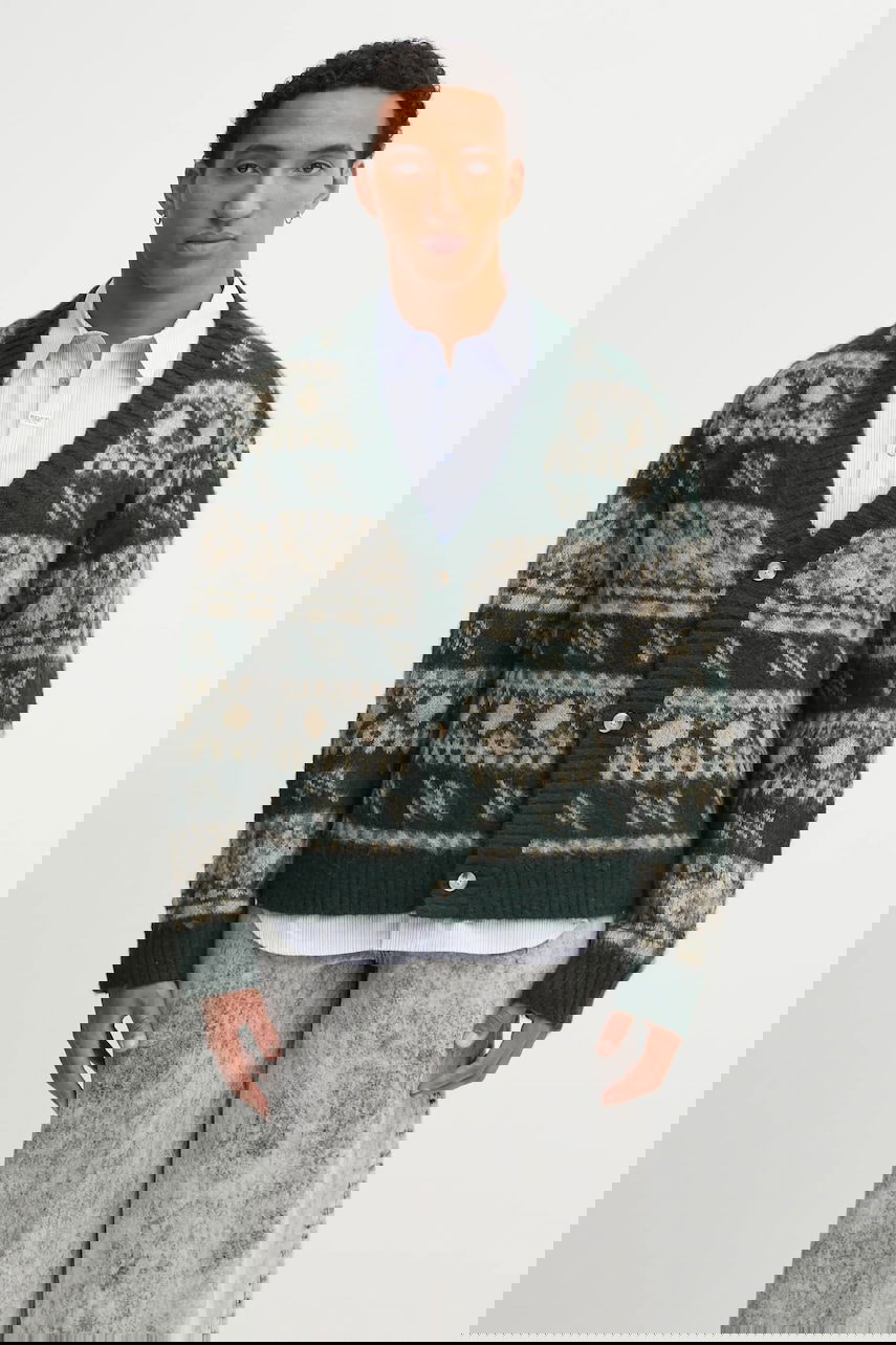 Sweater DAILY PAPER Wool Blend Pattern Check Cardigan Flerfärgad | 2521126, 0