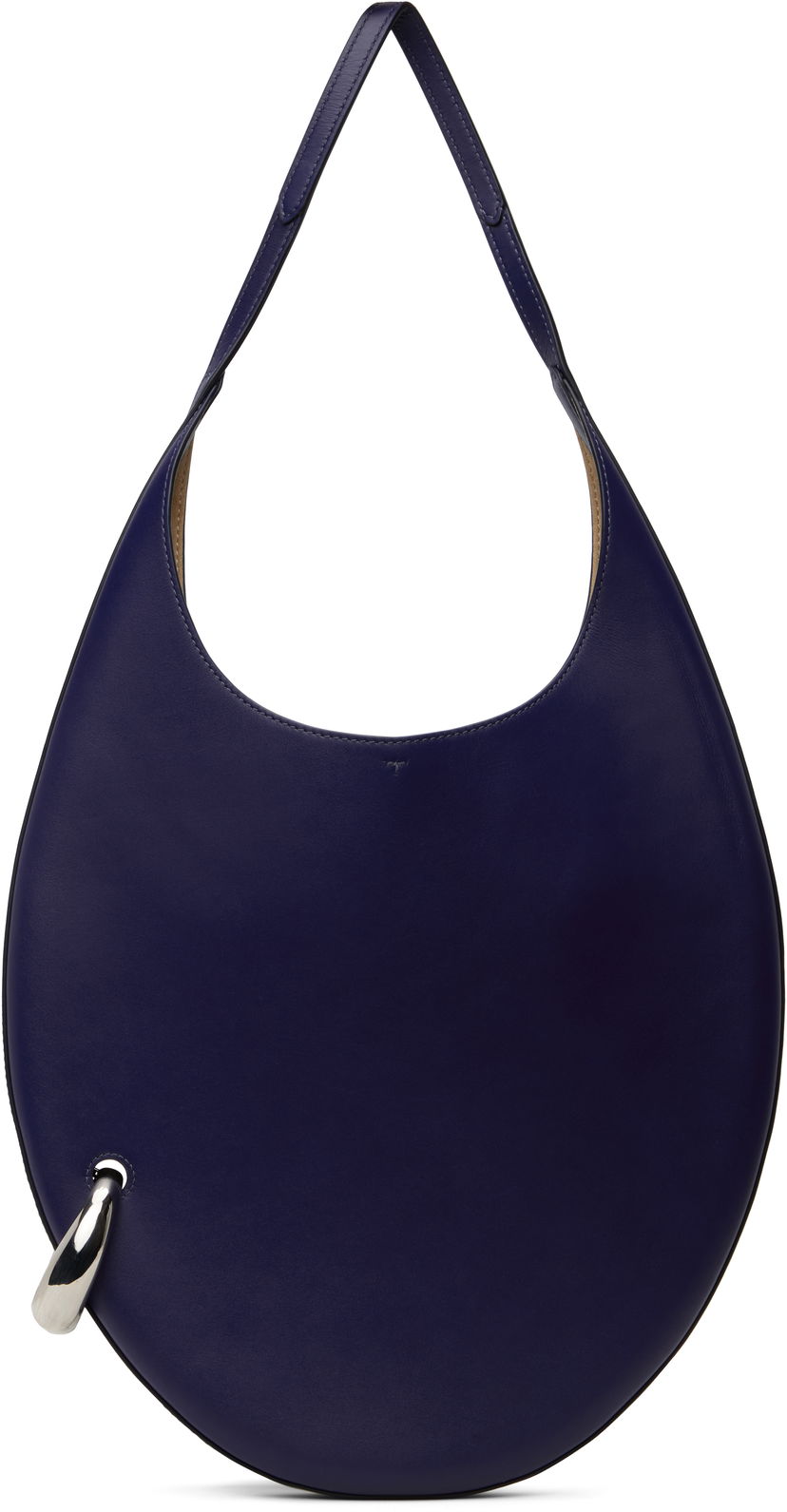 Handväska Tory Burch Tory Burch Pierced Shoulder Bag Mörkblå | 173350-400
