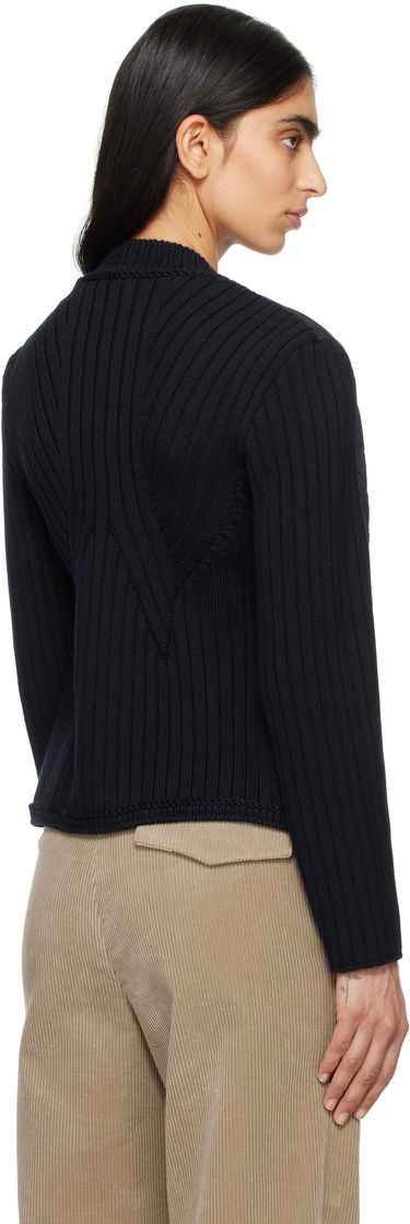 Sweater Moncler Moncler Padded Wool Down Cardigan Svart | K10939B00013, 2