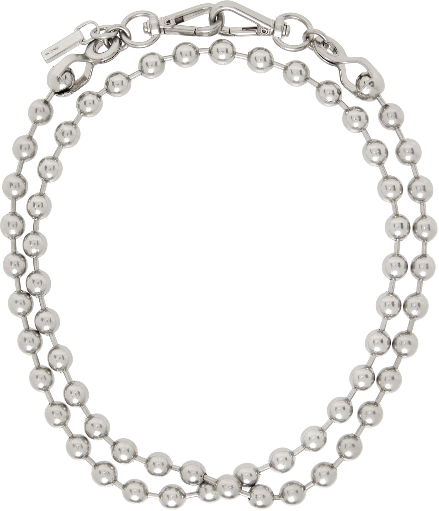 Halsband We11done We11done Ball Chain Necklace Metallisk | WD-AJ0-25-589-U-SS, 0