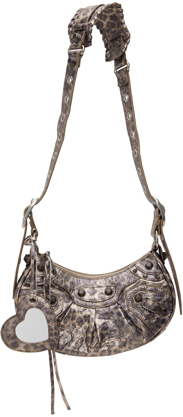 Axelväska Balenciaga 'Le Cagole XS' Bag Brun | 671309 2AAV7