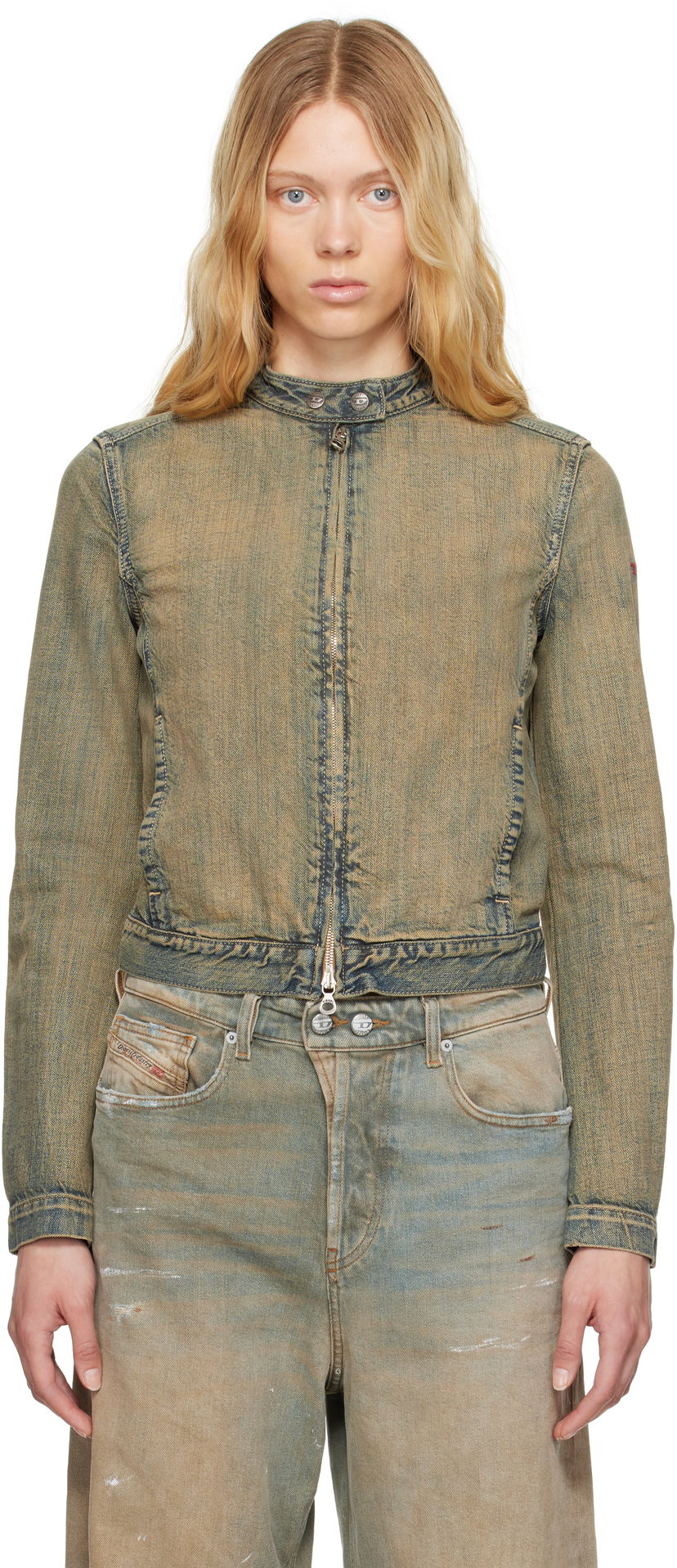 Jacka Diesel Diesel De-Mornin Denim Jacket Blå | A13434 09L49