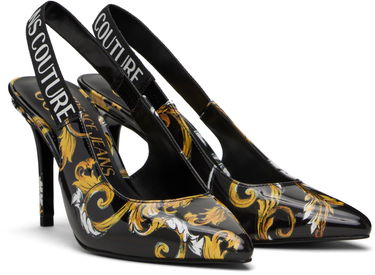 Sneakers och skor Versace Versace Jeans Couture Chain Couture Scarlett Slingback Heels Svart | E78VA3S52_EZS366, 3