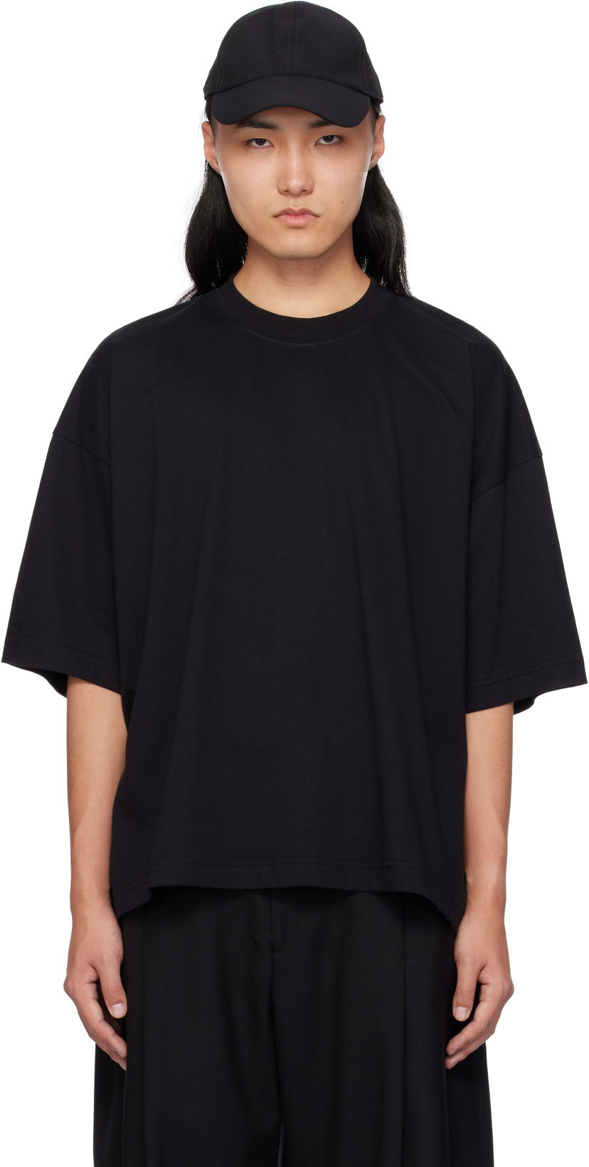 T-shirt Studio Nicholson Studio Nicholson Lee T-Shirt Svart | PIU SNM - 1327