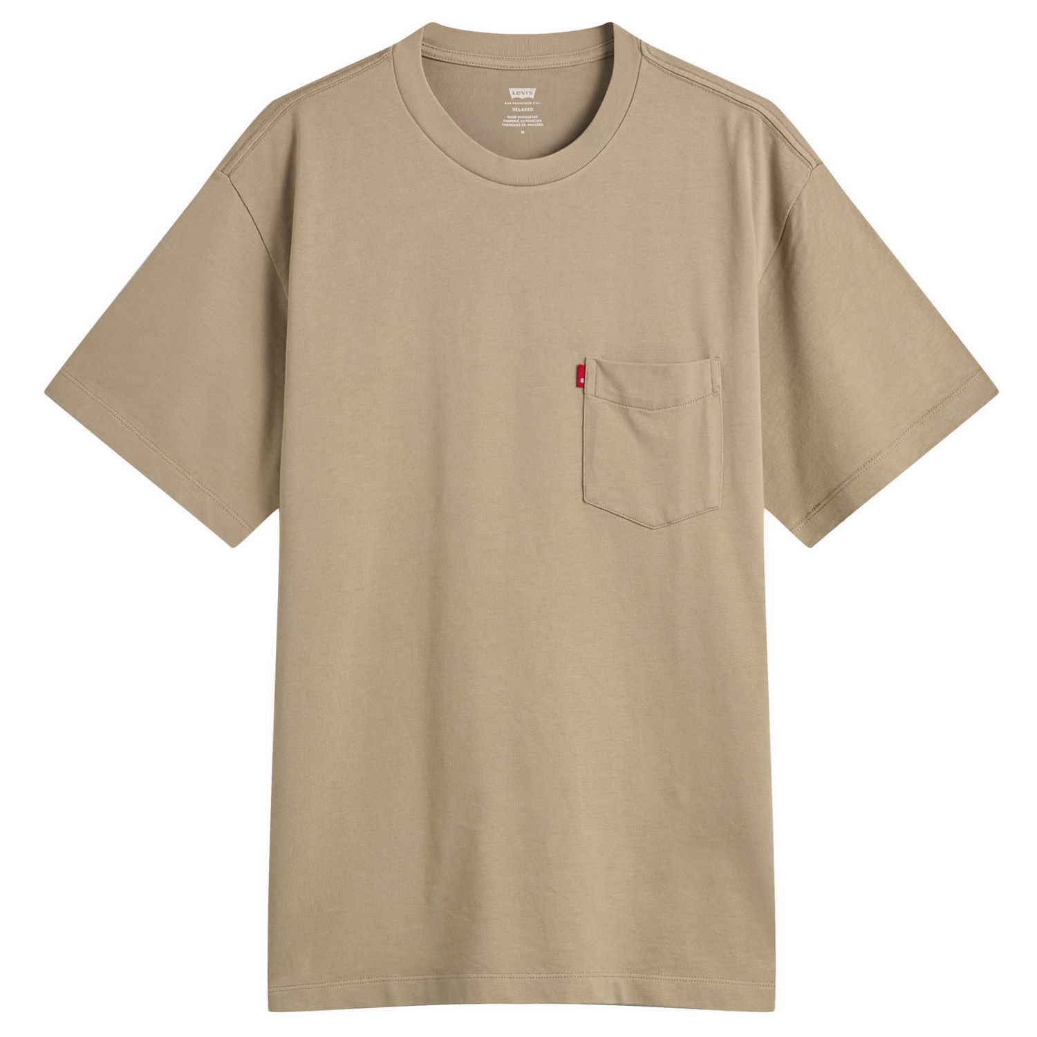T-shirt Levi's Red Tab Exclusive Heavyweight Pocket Tee Beige | A8605-0014-KHK, 1