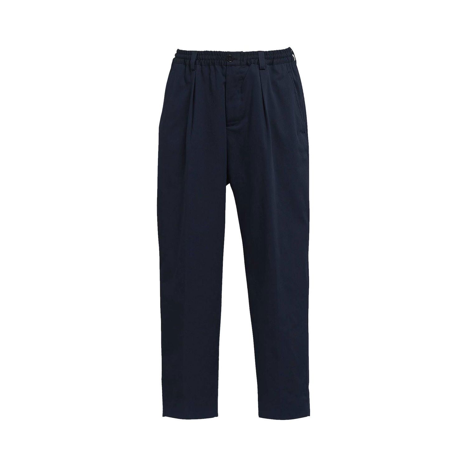 Byxor Marni Marni Pleated Elastic Waist Trousers Mörkblå | PUMU0017S0 UTC084 00B99, 1