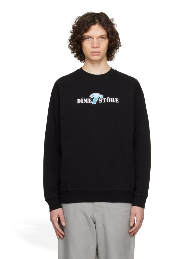 Sweatshirt Dime Reno Sweatshirt Svart | DIME23D2F15BLK