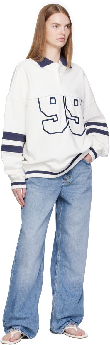 Sweatshirt Ksubi Ksubi '99' Boyfriend Polo Sweatshirt Vit | WFA25FL005, 3