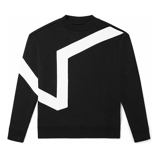 Sweater Vans Vans Logo Casual Sports Pullover Svart | VN0A54NCBLK