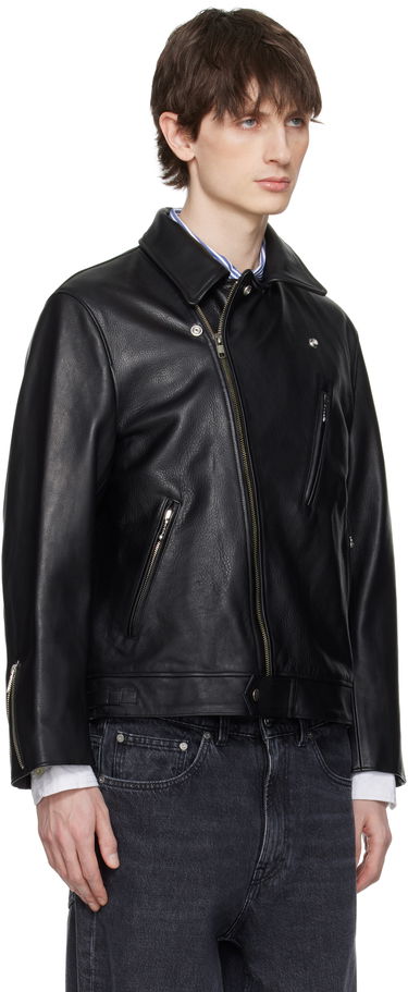 Bomberjacka WACKO MARIA WACKO MARIA Double Riders Leather Jacket Svart | 25SS-WMO-BL02, 1