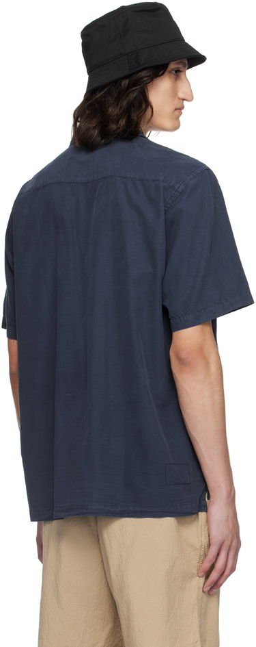 Skjorta Universal Works Universal Works Camp II Shirt Mörkblå | 30269, 2