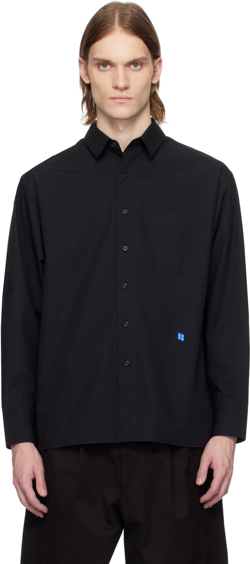 Skjorta ADER ERROR ADER error Sig; TRS Tag 01 Shirt Svart | BO42FYSH0101BK