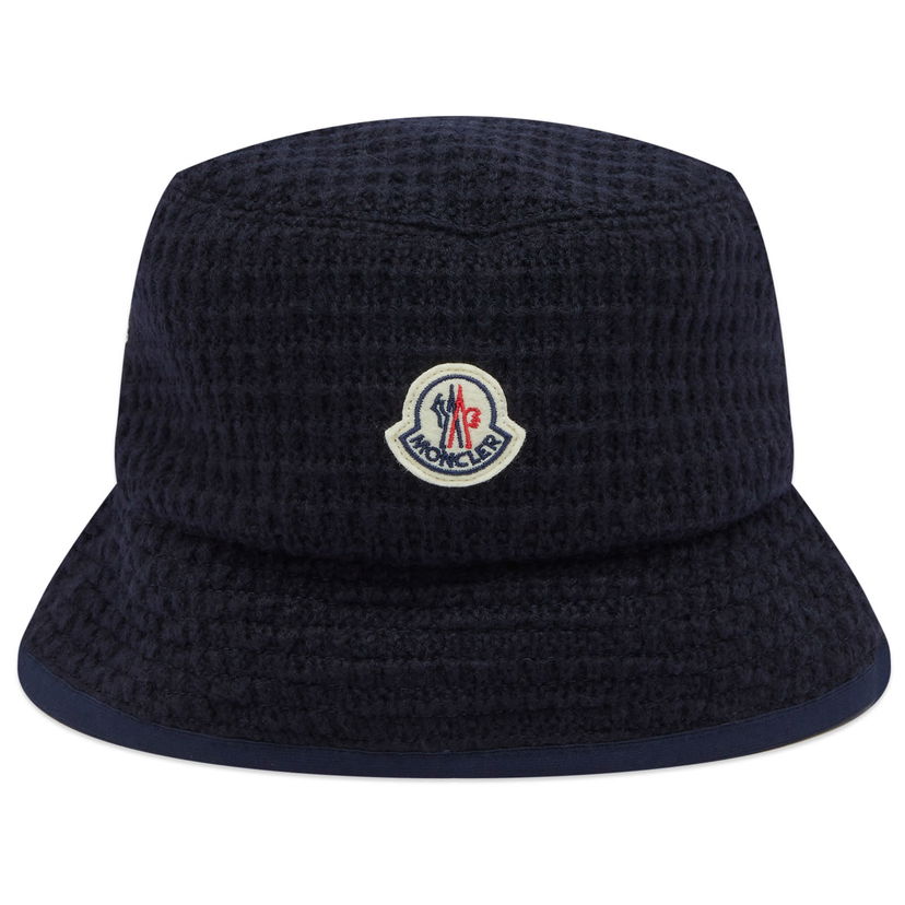 Hatt Moncler Waffle Knit Bucket Hat Svart | 3B000-25-89AO0-742