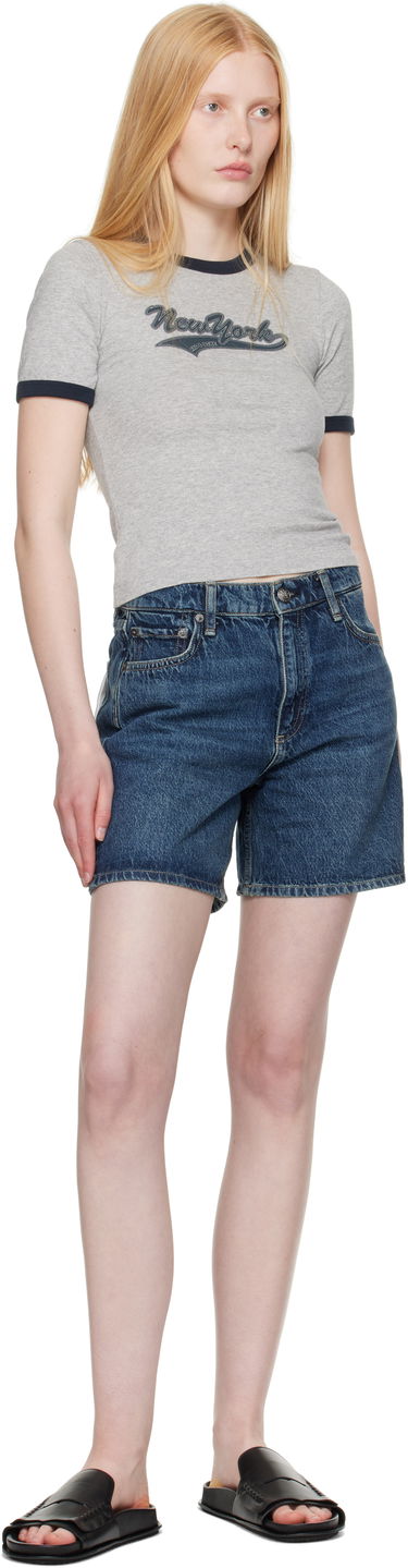 T-shirt rag & bone Rag & Bone Mica Ringer T-Shirt Grå | WCC25PT033MI35, 3