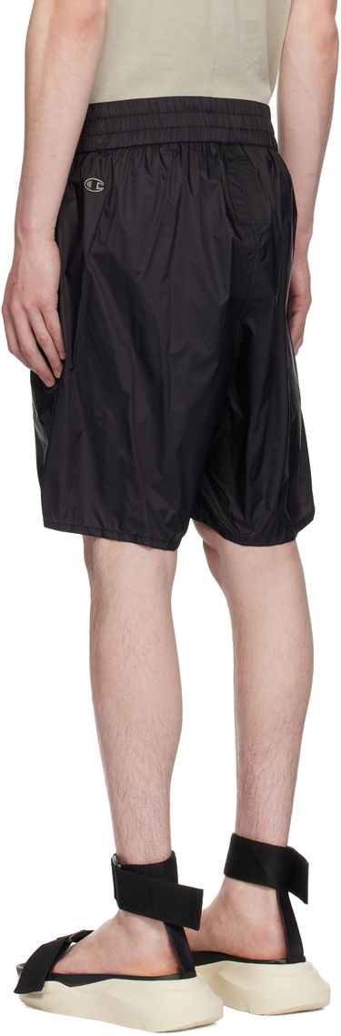 Shorts Rick Owens Rick Owens Champion Edition Taffeta Shorts Svart | CM01E1681 CHNY NYLON, 3