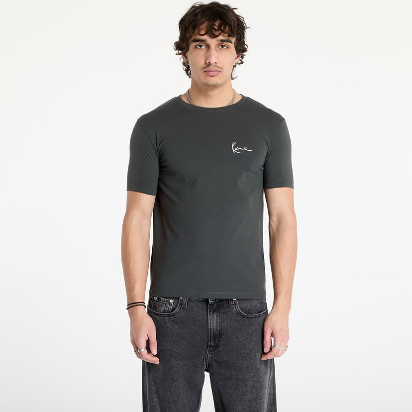 T-shirt Karl Kani Fitted T-Shirt Signature Small Svart | 60300108