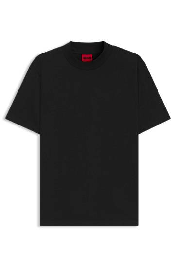 T-shirt BOSS Slim Fit Stretch Cotton Stand Collar T-Shirt Svart | 50542968